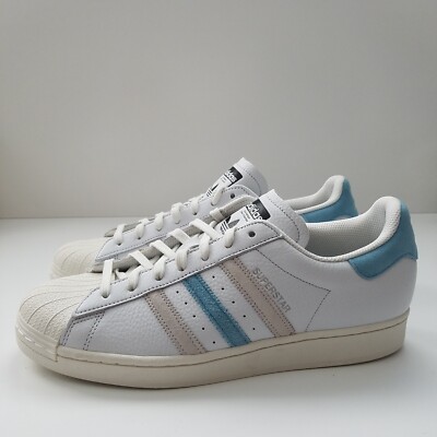 Size 12 - Adidas Superstar Cream White Preloved Blue for  display picture 1