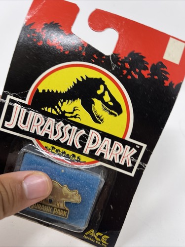Spilla vintage Jurassic Park da collezione 1992 asso triceratopo dinosauro B16 - Foto 9 di 11