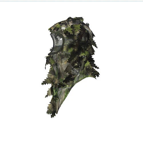 Hunter Real tree Green Leafy Head Net Face Mask Camo Hunting Ambush Shooting  - Image 2 of 2
