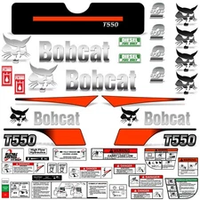 Decal Kit fits Bobcat T550 Track Skid Steer T 550 Loader Sticker Wrap 7yr Vinyl
