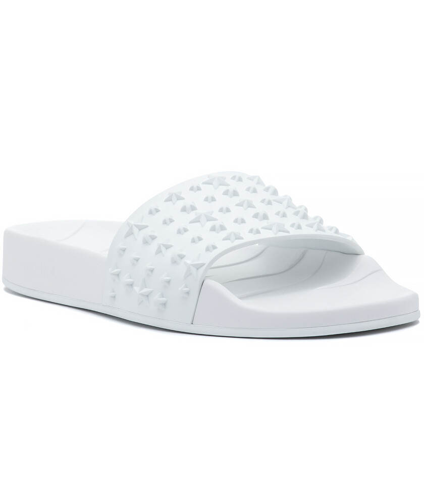 【Jimmy Choo】ホワイト サンダル ブライダル number5 37 Zea 95 | Ivory Satin Flower Sandals | JIMMY CHOO