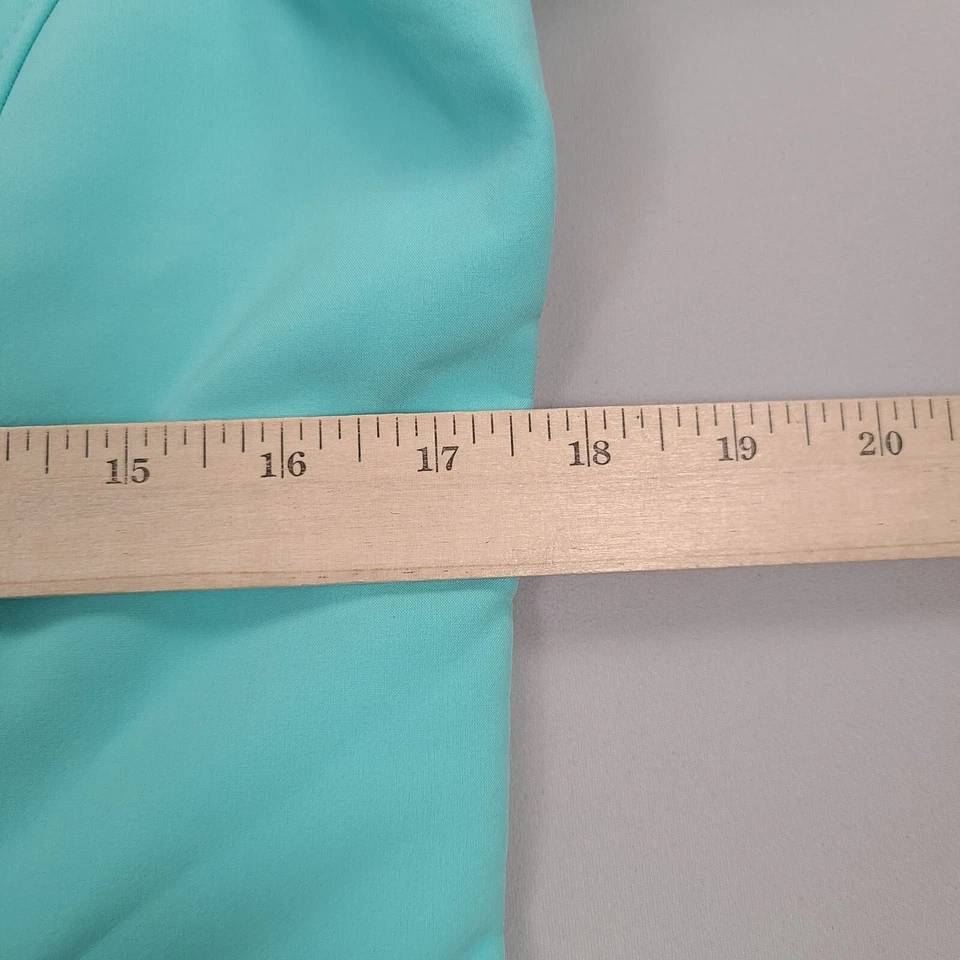 Jaqueta Kirkland Feminina Pequena Azul Verde Quebra-Vento Assinatura Ao Ar Livre Casual - Imagem 4 de 4