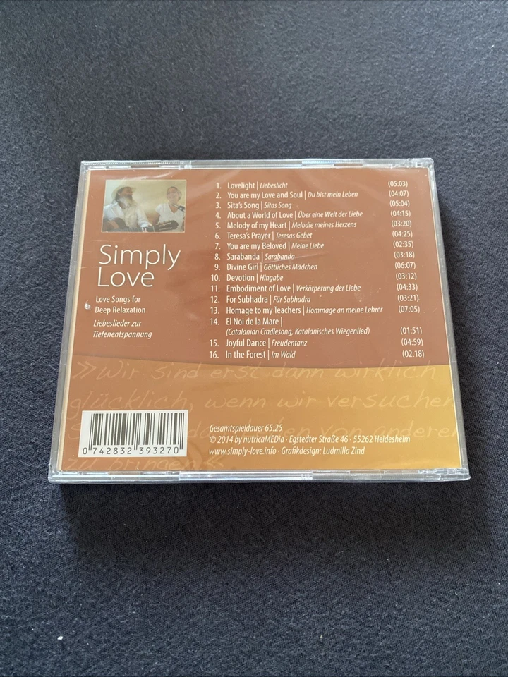 Suzanne Jacob / Timothy Campling - Simply Love - Musik-CD NEU - Bild 2 von 2