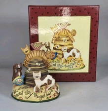 Lang and Wise Curious Cats Figurine Friends Stick Together Karen Hillard Crouch
