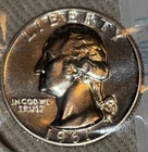 🟅 1961 PROOF 90% Silver Wash. Quarter 25¢