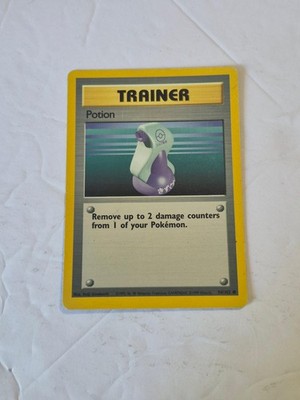 Potion 94/102 Common Base Set Unlimited Pokemon Moderately Played