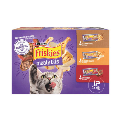 Gravy Variety Pack, Meaty Bits, Wet Cat Food, 12 Pack, 5.5 Oz. Cans