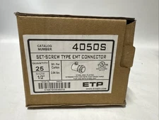 EGS ETP 4050S 1/2" SET-SCREW TYPE EMT CONNECTOR - Box of 25
