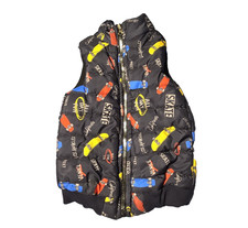 Nellino Kids Boys Puffer Vest Skateboards size 104 /4Y Made in Turkey