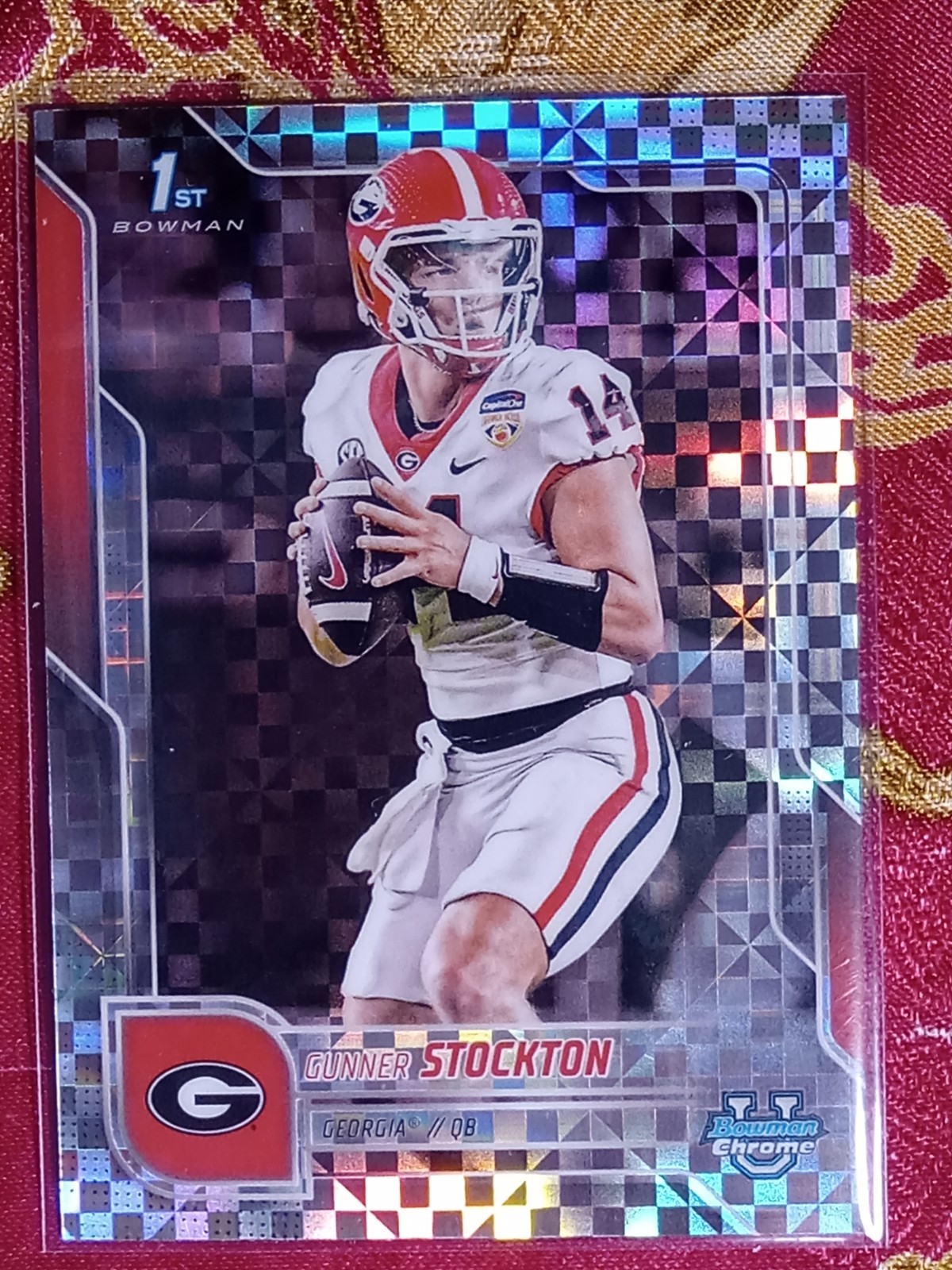 Gunner Stockton 2025 Bowman U Chrome Football 1st Bowman Card X-fractor #131