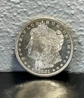 1881 S UNC Morgan SILVER Dollar GEM BU Proof-Like Details! Lightly Toned Reverse