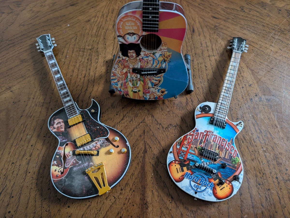 Axe Heaven Miniature Guitar Replicas Bulk, Elvis Presley, Jimi Hendrix  and