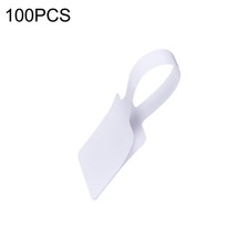 100x Jewelry Price Tags Adhesive White For Necklace Earring Price Labels ii