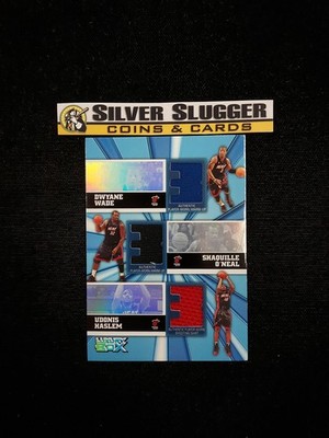 2005-06 Dwyane Wade/ Shaquille O'Neal Topps Luxury Box Warm Up Used Jersey /250