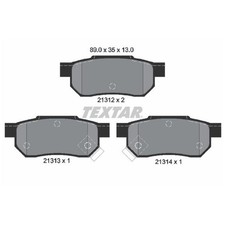 Satz Bremsbeläge Bremsklötze hinten für Honda Civic 4 ED EC 6 EJ MB MA | 2455