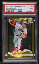 2022 Elite Extra Edition Prime Numbers Gold 22/24 Jacob Miller PSA 9 MINT 0e2x