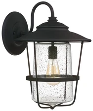 Capital Creekside 18 1/2" High Black Outdoor Wall Light