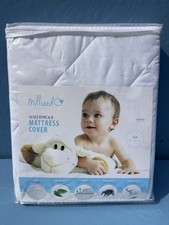 Milliard Waterproof Infant Crib /Toddler White Quilted Mattress Cover 28"x52"x6"