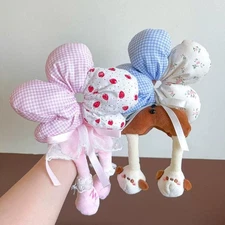 Cartoon Lower Body Of Animal Large Flower Scrunchie For Women Girls Hair Band