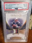 2007 UD Exquisite Football Coll. Tom Brady Patch Spectrum #EP-TO PSA 4 15/15