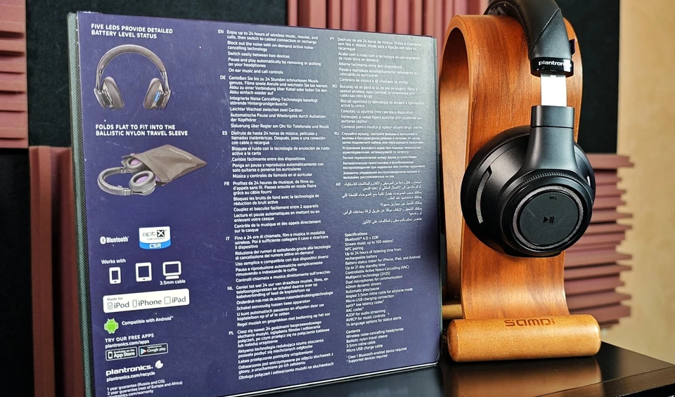 LUXURIOUS Plantronics Backbeat Pro Wireless ANC Headphones ~ Brand New Earpads  - Image 3 of 4