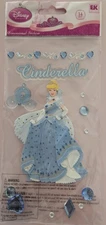 Disney Princess Cinderella With Gems Scrapbooking Stickers By EK Success