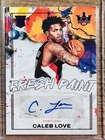 Panini Court Kings Caleb Love RC Auto Fresh Paint #’d 10/25 2025-26 Trail Blazer