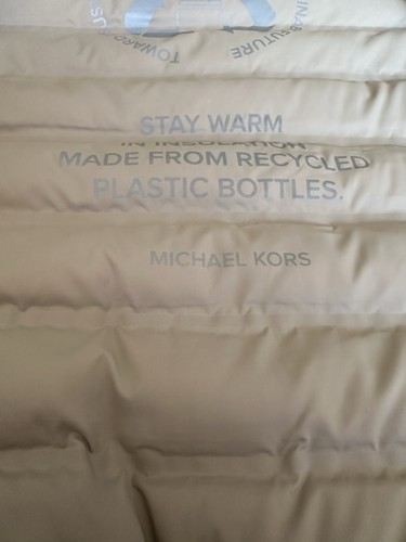 Michael Kors Puffer Jacket Size Small Colour Beige Worn Once - Picture 5 of 7