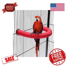 FrgKbTm U Shape Parrot Perch Red