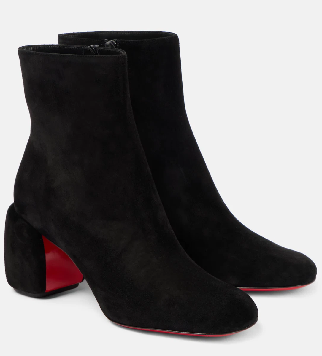Christian Louboutin Women's Block Heel Suede Boots for Women for