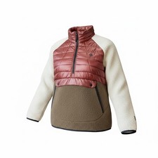 Mountain Hardwear Womens Sherpa Fleece Quilted Hybrid 1/4 Zip Pullover OL7762 L