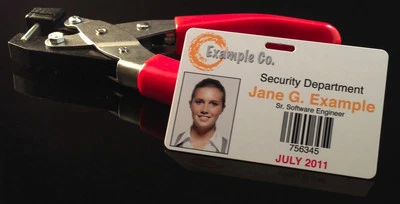 BRAINSTORM ID ID Cutter Slot Puncher Cutter - Works with PVC and Teslin ID Badges - Heavy Duty