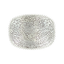 Nocona Mens Scrolled Rectangle Belt Buckle 37234