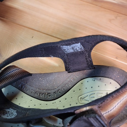 Keen Sandals Mens 12 Brown Anatomic Footbed Open Toe Strap Washable Strappy - Picture 5 of 12