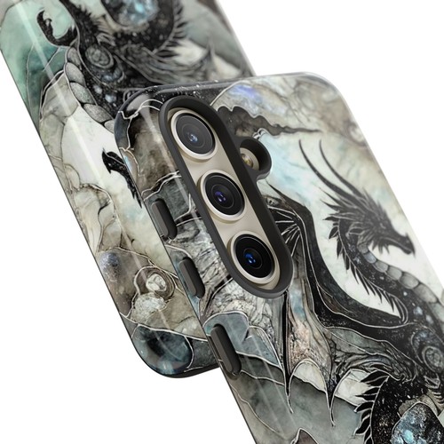 Black Dragon Phone Case for iPhone Samsung Google | Edgy Gothic Design | X06 - 第 195/279 張圖片