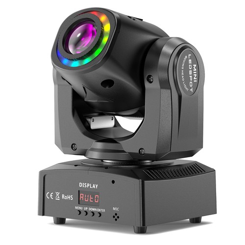 U`king 120W Moving Head Bühnenlicht RGBW DMX LED 8 Gobo Party DJ Disco Club Show - Bild 12 von 12