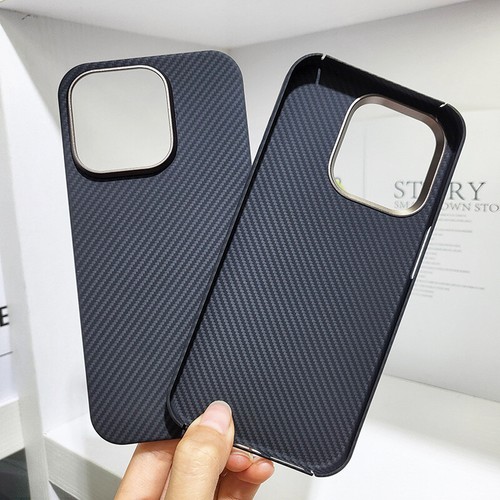 Real Carbon Fiber Ultra Thin Magnetic Cover Case For iPhone 15 Pro Max Plus - Picture 6 of 31