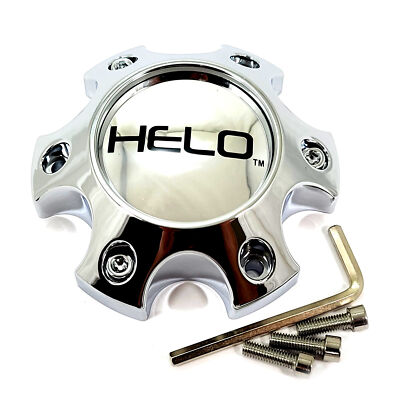 Helo Chrome Center Cap 4-3/4''OD 1-1/4''H Bolt-On Closed-End 1079L121AHE1CH-H34
