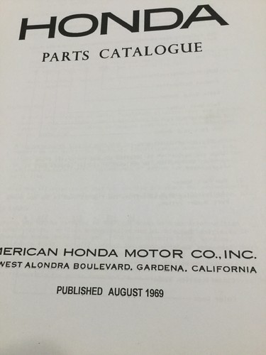 Honda Oem Parts Catalogue CB77 Vintage Street Ahrma 1969 - Bild 2 von 7