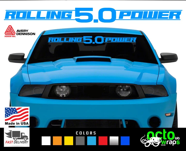 Calcomanía adhesiva convertible cobra ie para parabrisas Ford Mustang Shelby GT 500 5.0 Foto 4 de 4