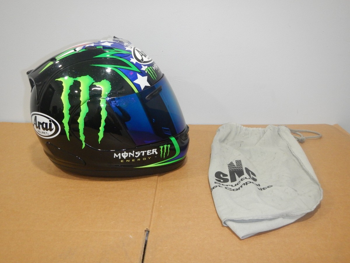 Arai Corsair- V John Hopkins Monster Moto GP Replica Helmet Arai Corsair- V John Hopkins Monster Moto GP Replica Helmet