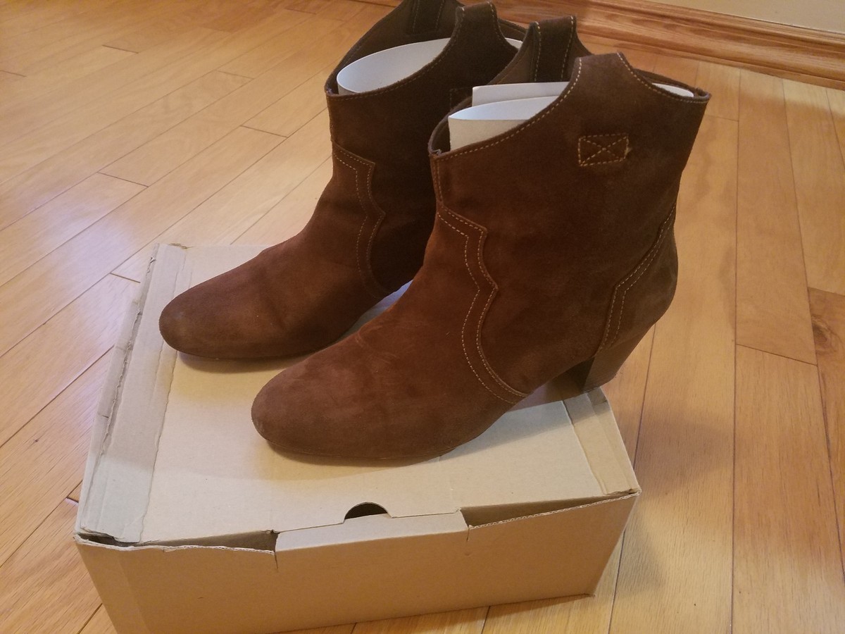 Suede Ankle Boots Botin Serraje Zara MID-CALF SPLIT SUEDE ANKLE