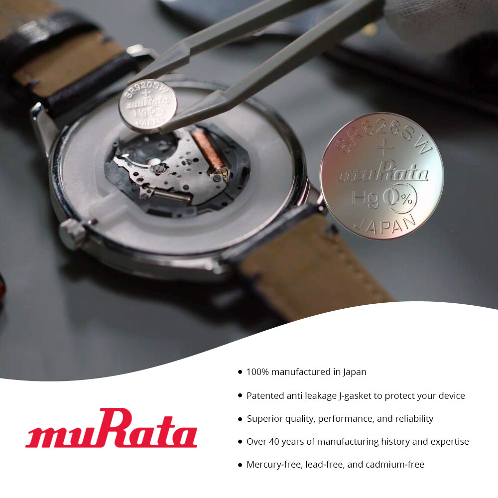 Murata 346 (SR712SW) Batteria Orologio Ossido Argento (25 Pezzi - Foto 4
