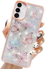For Samsung Galaxy A16 5G Cute Butterfly Transparent Soft TPU Phone Case Cover