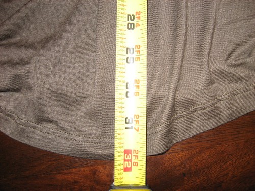Tunica oscillante, oliva, collo scoop, maglia spandex rayon, orlo oscillante, 3/4 slv, L (3262) - Foto 6 di 8