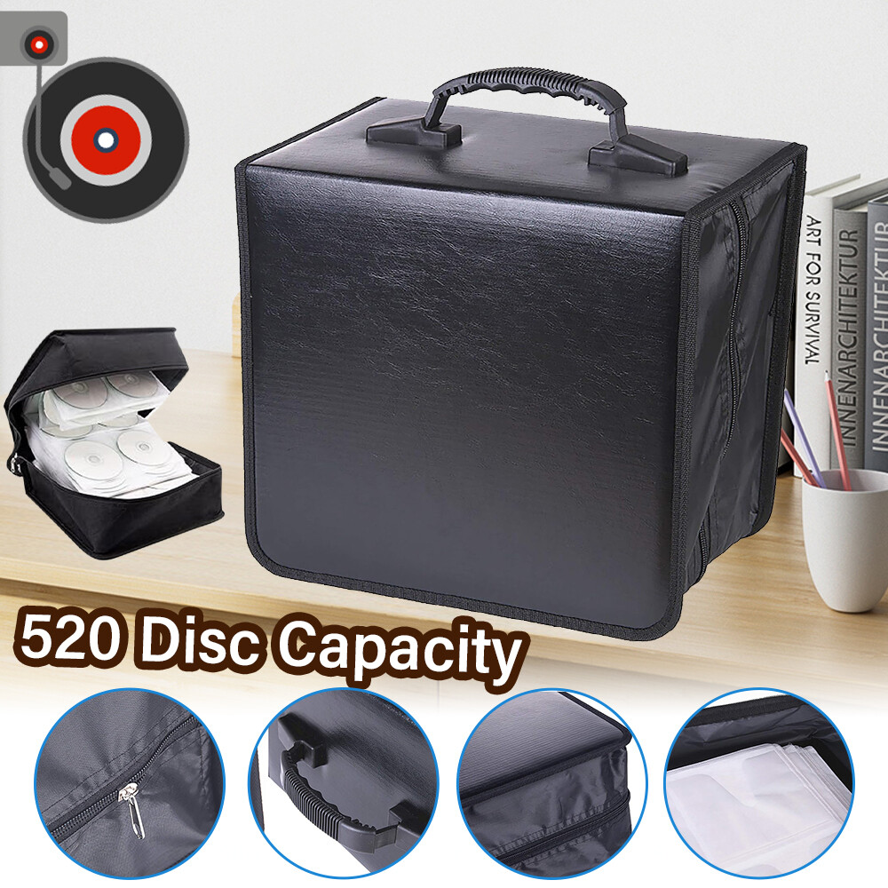 520 CD DVD Carry Case Storage Holder Discs Album Organizer Media