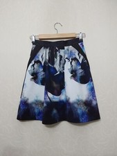Coast Skirt SIZE 6, Mini, Party/occasion Skirt. Blues Purples. Flared