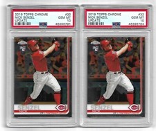 PSA 10  Nick Senzel  2x RC Lot ▪ 2019 Topps Chrome Update  Base Rookie #32  Reds