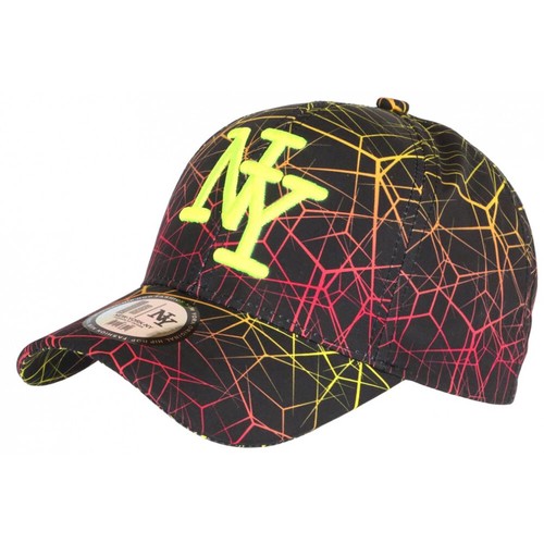 Casquette Baseball NY Jaune Fluo Et Orange - Design Original Spider - Taille Unique - Neuf Avec étiquettes