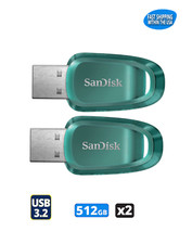 SanDisk Ultra Eco 512GB USB 3.2 Flash Drive Memory Stick Computers Laptops x2